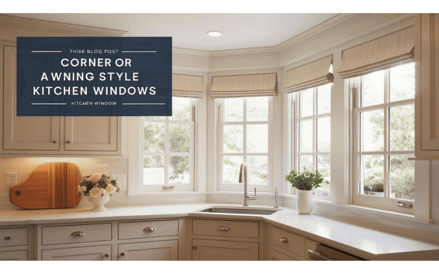 Corner or Awning Style Kitchen Window