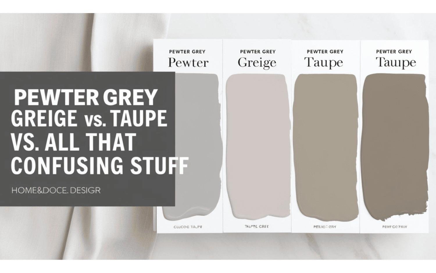 Pewter Grey vs. Greige vs. Taupe vs. All That Confusing Stuff