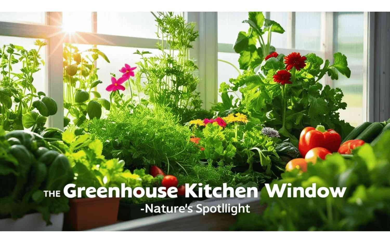 The Greenhouse Kitchen Window – Nature’s Spotlight