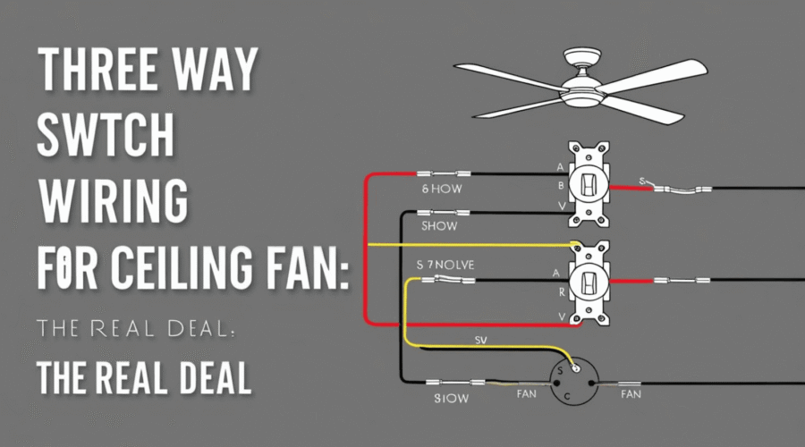 Three Way Switch Wiring for Ceiling Fan The Real Deal