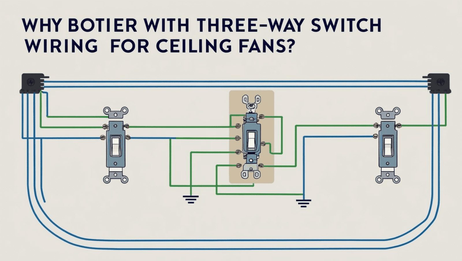 Why Bother With Three Way Switch Wiring for Ceiling Fans