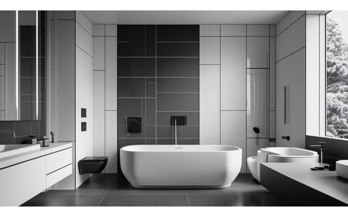 Bathroom Brilliance in Black and White