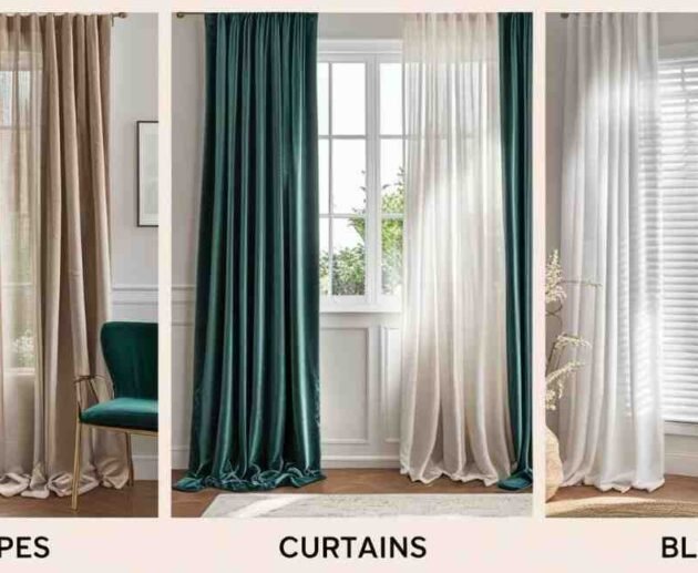 Drapes vs Curtains vs Blind