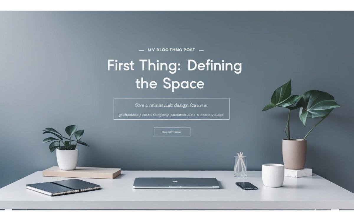 First Thing: Defining the Space