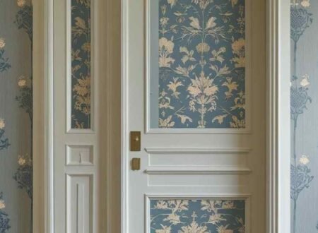 Jib Door with Wallpaper