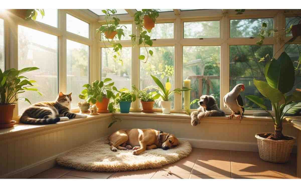 Pets Love Solarium Houses Too