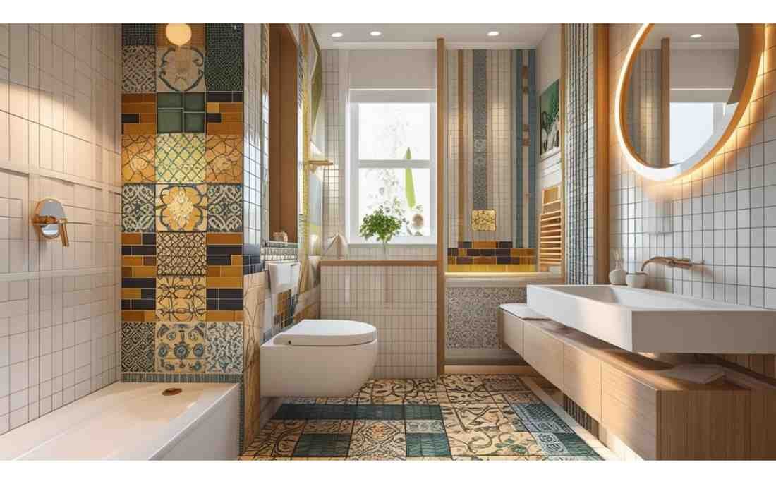 Playing With Tiles in Small Bathroom Designs