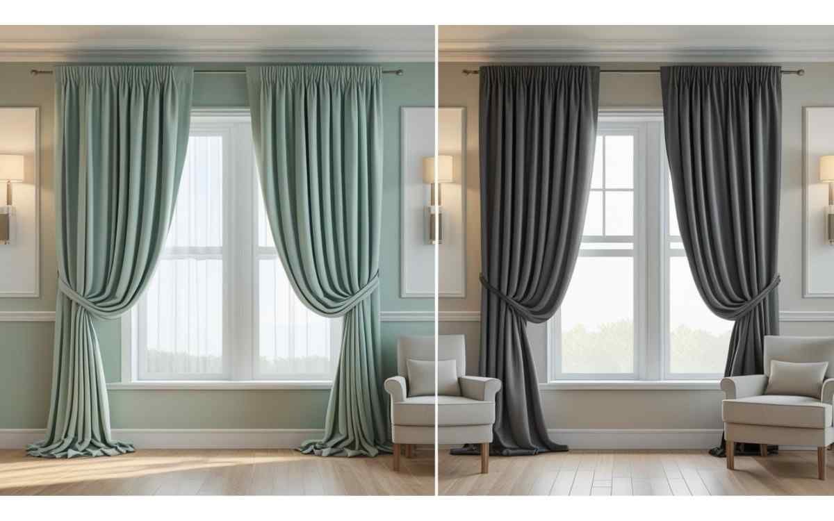 Room Darkening Curtains vs Blackout