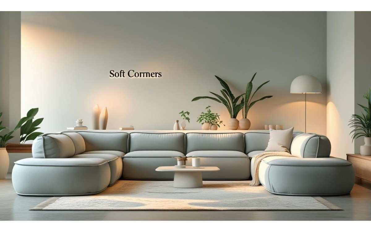 Soft Corners: Living Room Interior Design is Simple, Not Boring