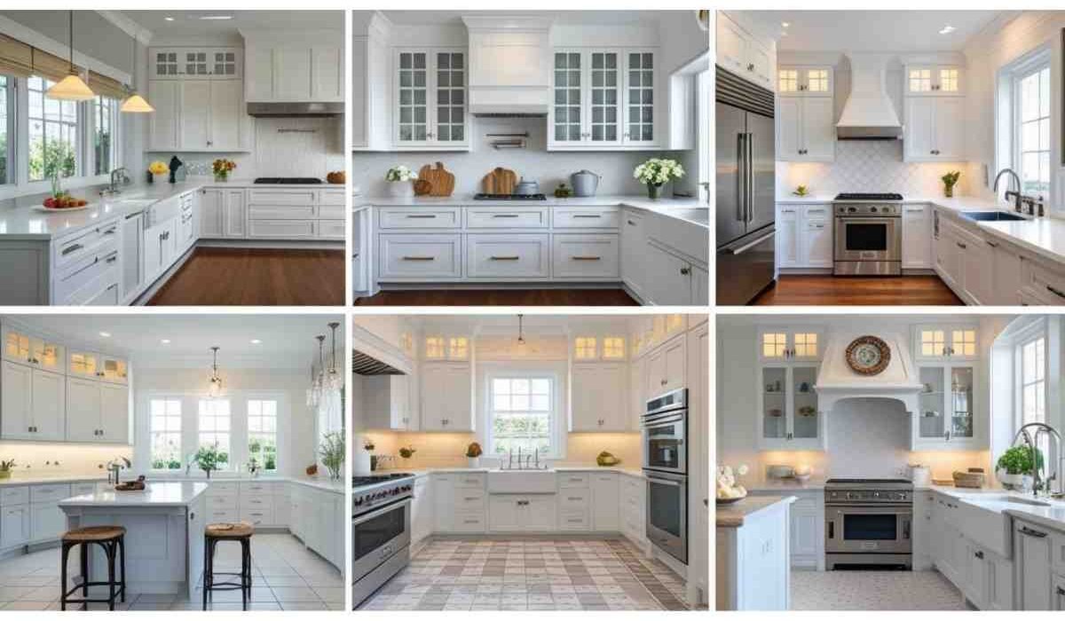 12 Stunning Ideas for White Cabinets Tile Floor Kitchen
