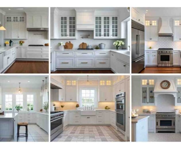 12 Stunning Ideas for White Cabinets Tile Floor Kitchen