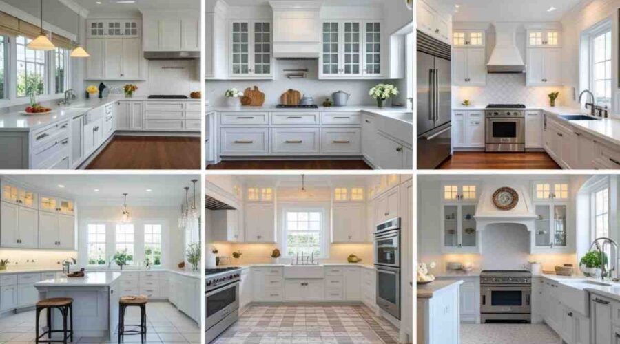 12 Stunning Ideas for White Cabinets Tile Floor Kitchen
