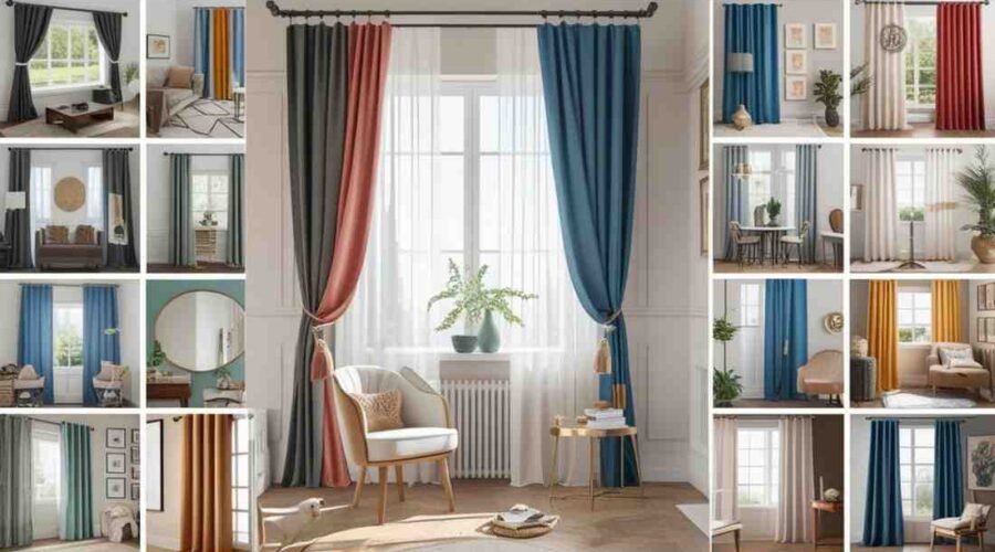 15 Genius Ways for Hanging Curtains Without a Rod