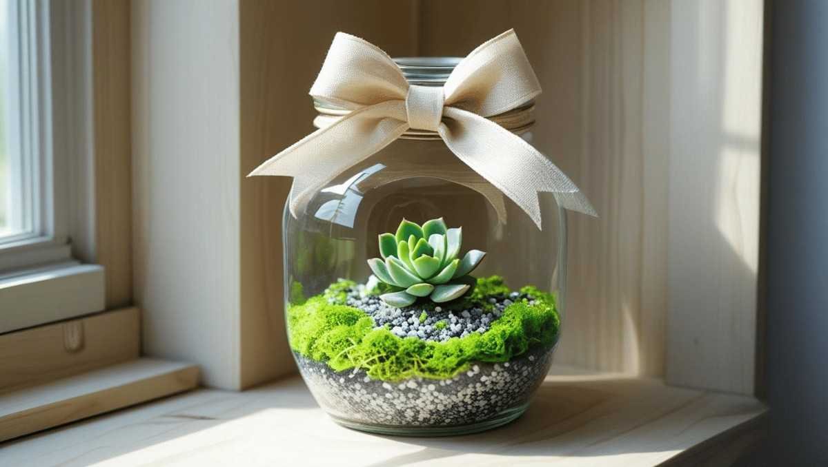 7. Glass Jar Terrariums