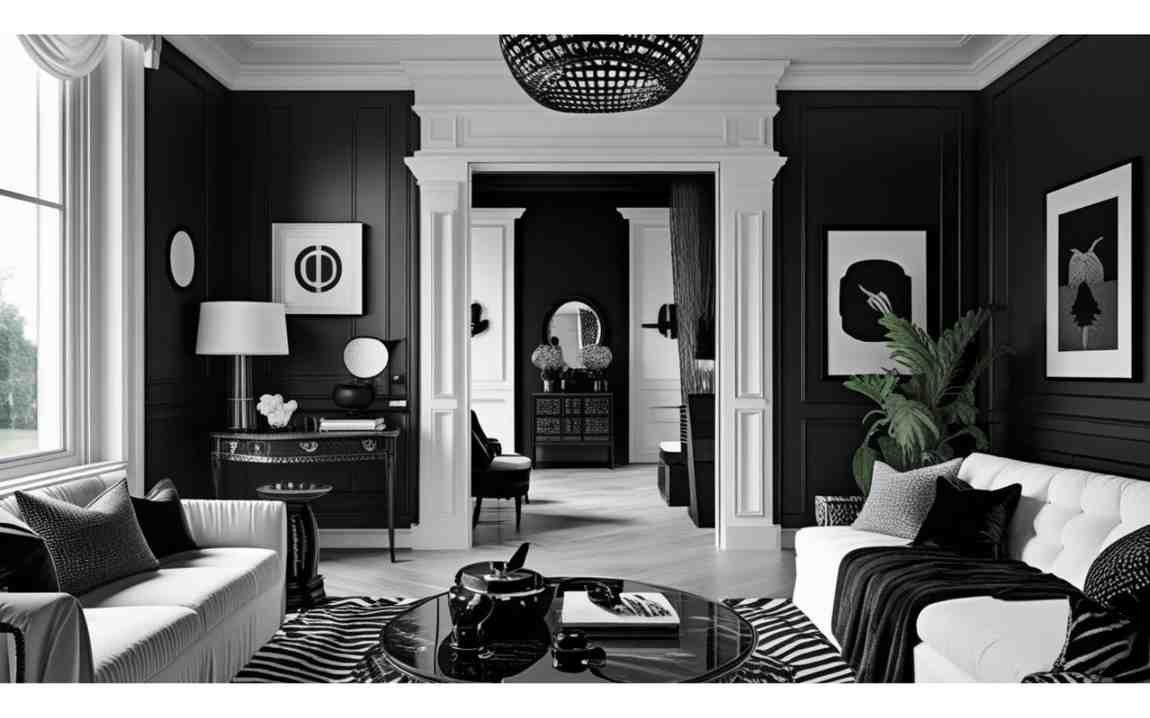 Black and White Room Decor Ideas Start with Contrast