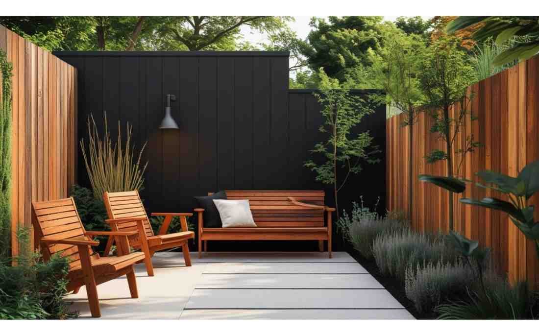 Bold Black and Warm Cedar