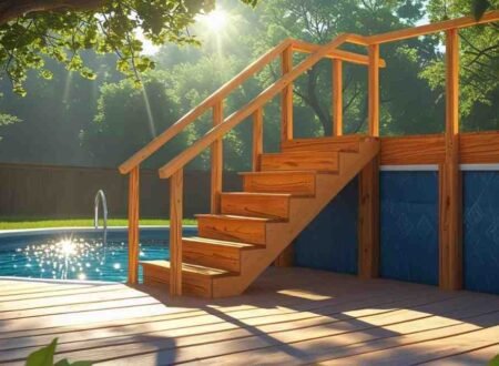 DIY Stairs for Above Ground Pool (Because Wobbly Ladders Suck)