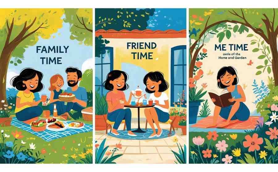 Family Time, Friend Time, Me Time