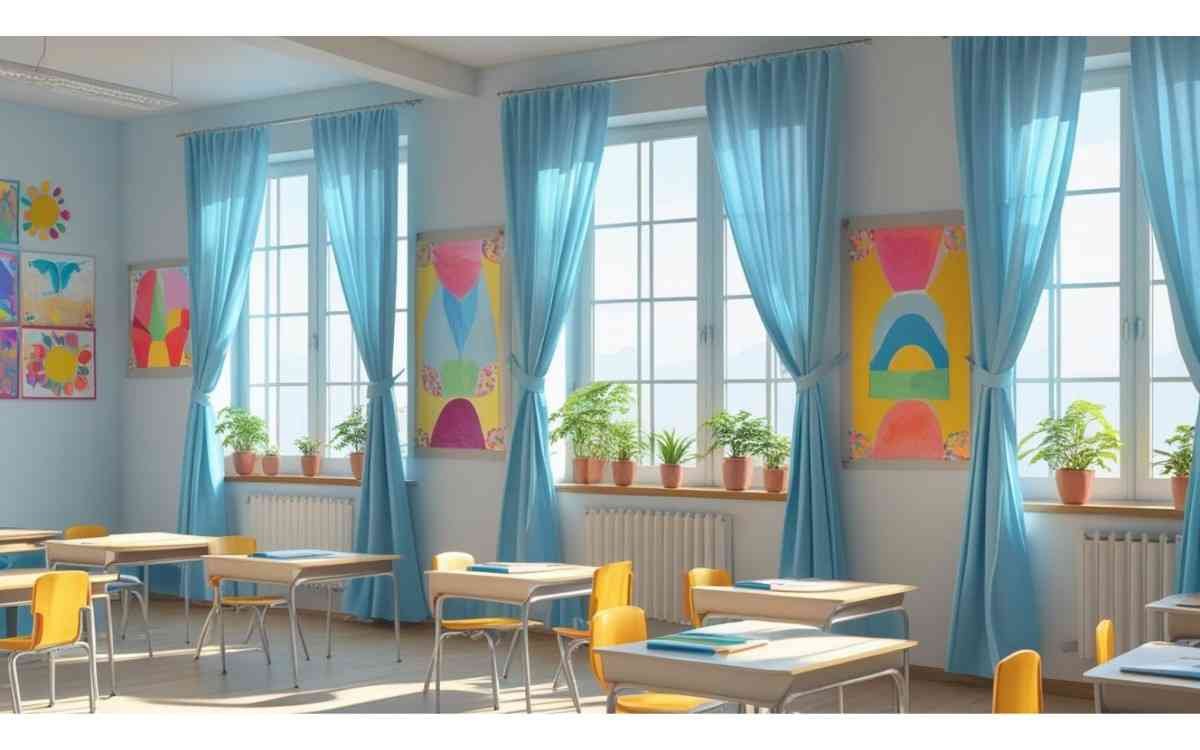 Hanging Curtains in the Classroom