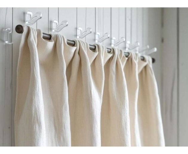 Hanging Curtain with Command Hooks