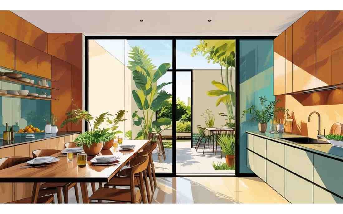 Kitchen/Dining Transition Tips: Stick to a Palette