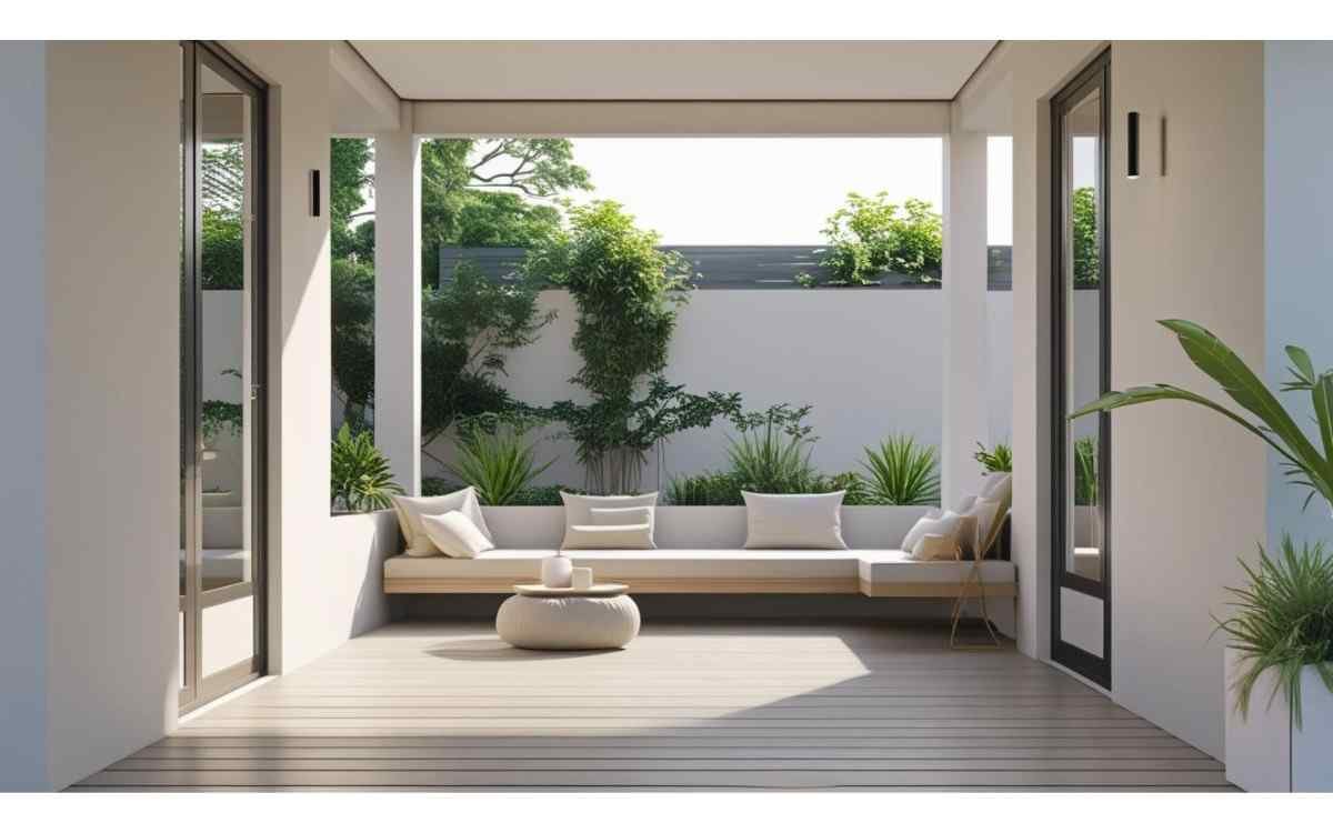 Modern Minimalist Porch: Sleek and Chill