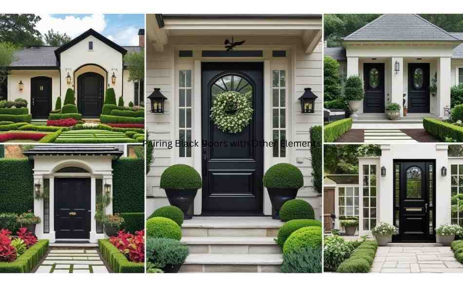 Pairing Black Doors with Other Elements