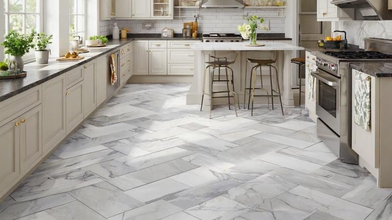 Rental Friendly Bathroom and Kitchen Floors