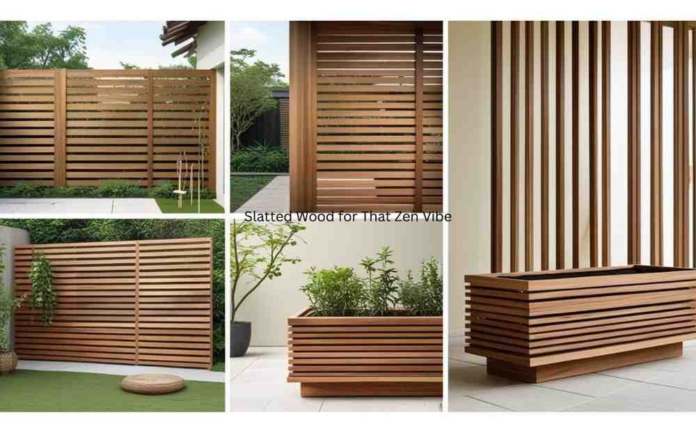 Slatted Wood for That Zen Vibe