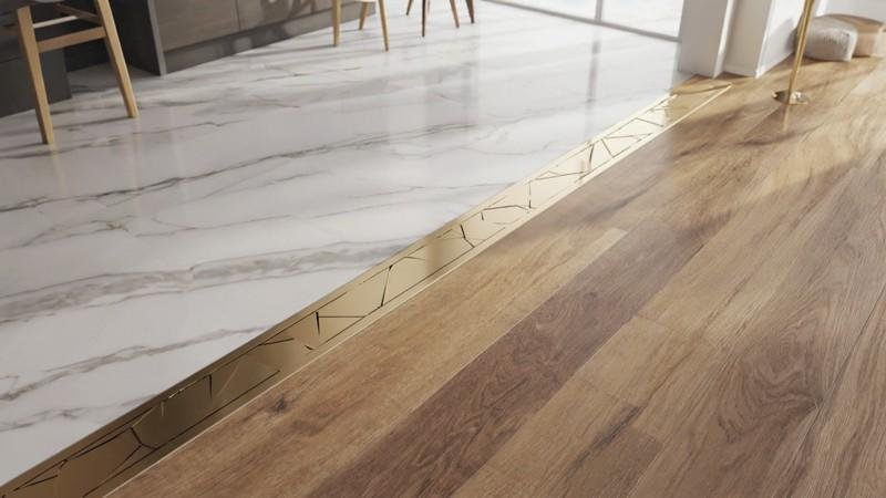 Transitional Floors Between Wet and Dry Zones