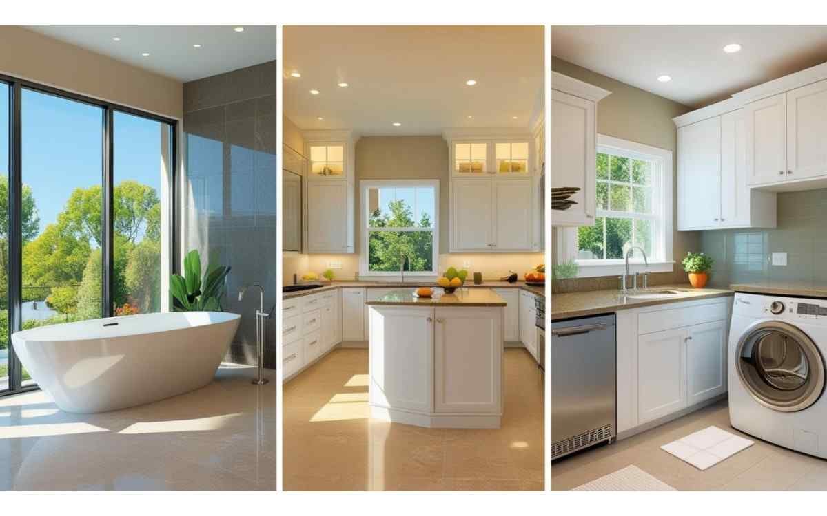 Bathrooms, Kitchens, and Laundry Rooms — The “Splash Zones”