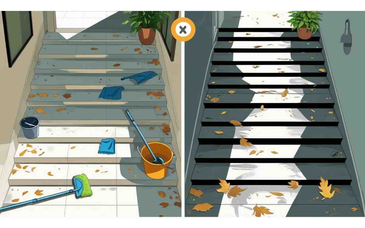 Cleaning a Landing vs. Cleaning Stairs