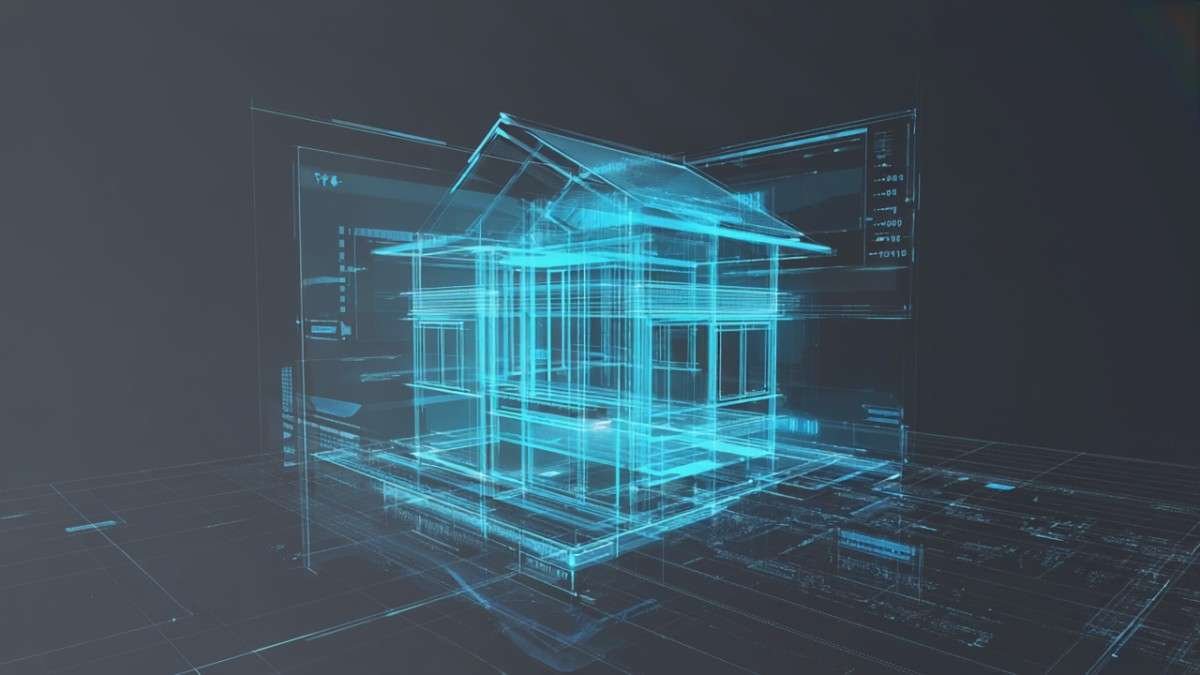 Digital House Drawing