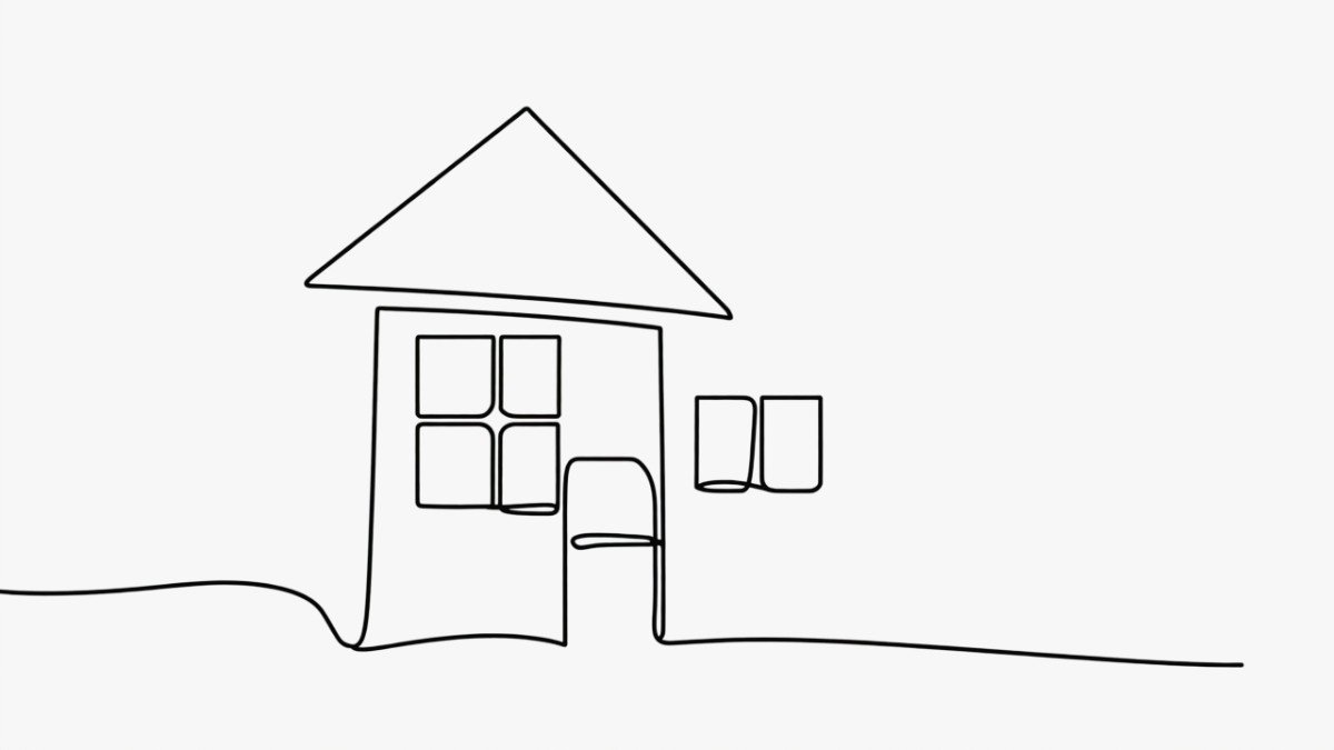 Explore House Drawing Without Colour
