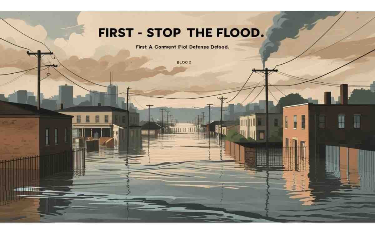 First – Stop the Flood