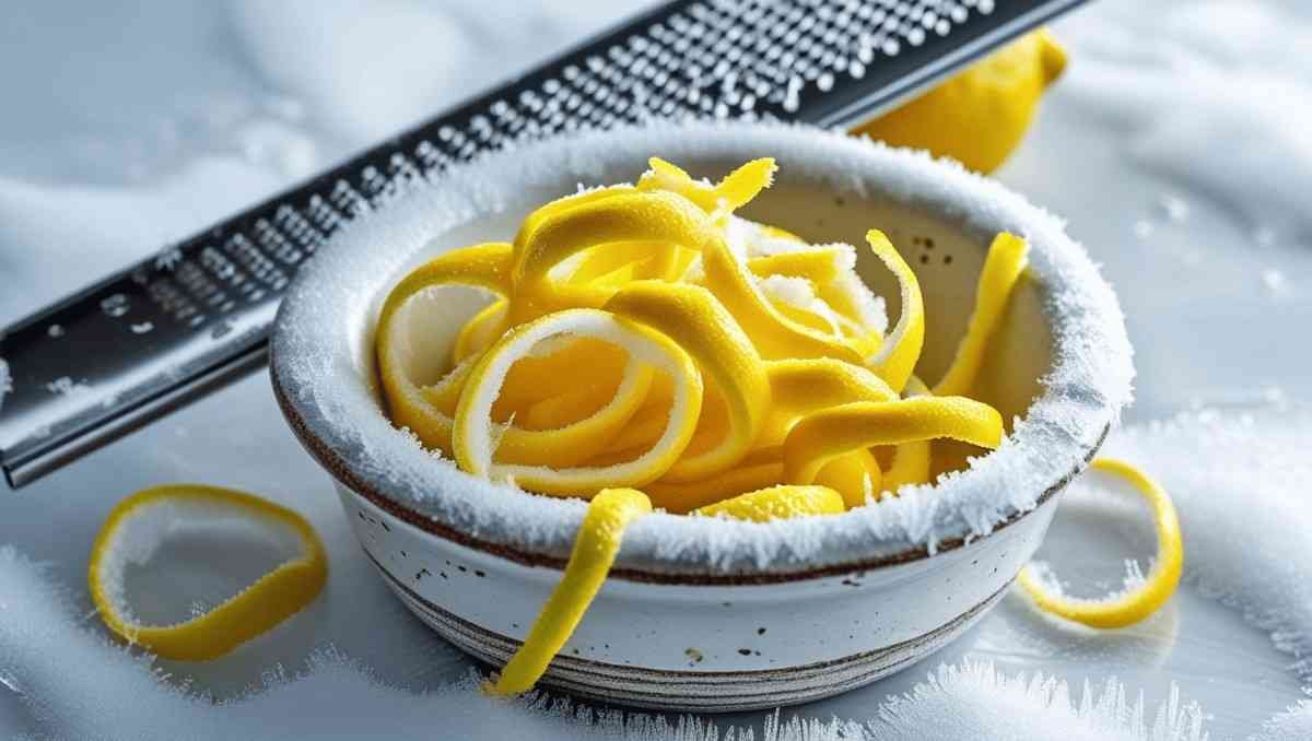 Freezing Lemon Zest