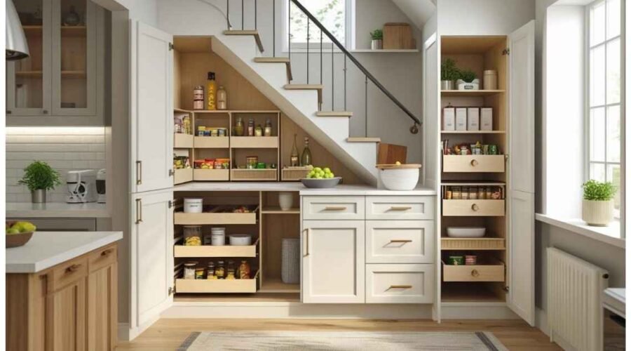 Genius Under Stairs Pantry Ideas for Small Spaces