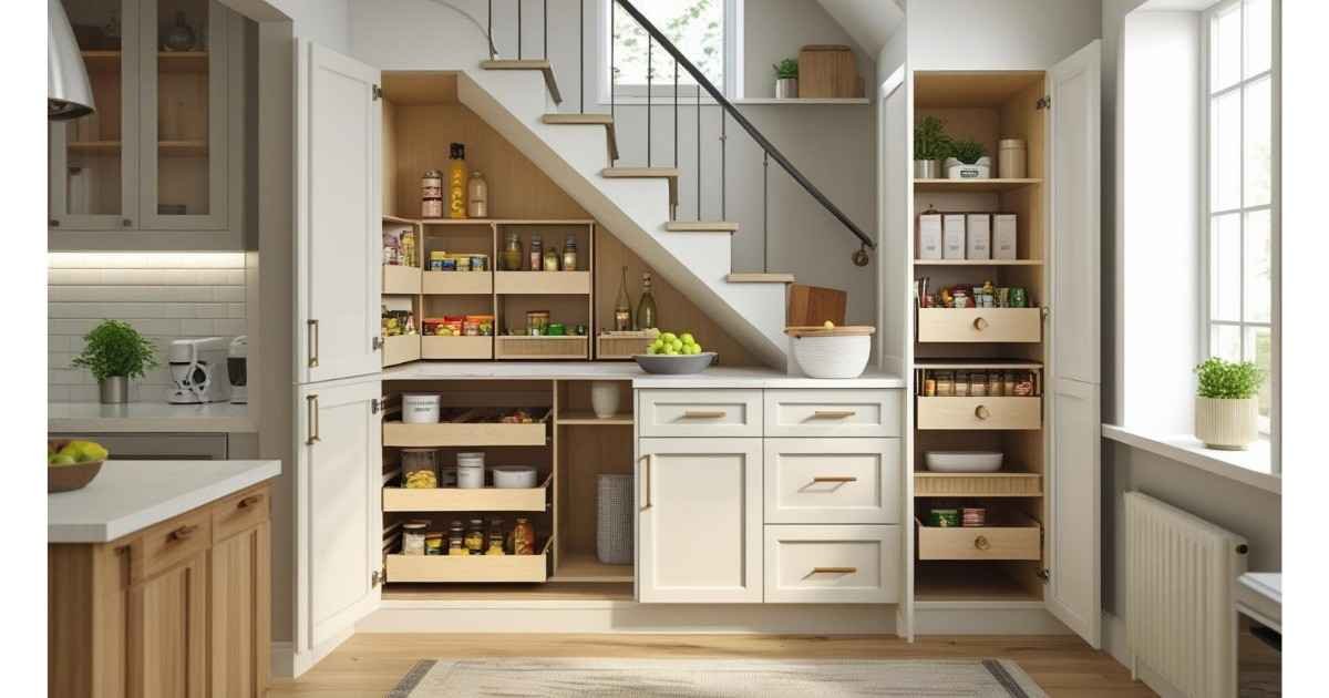 Genius Under Stairs Pantry Ideas for Small Spaces