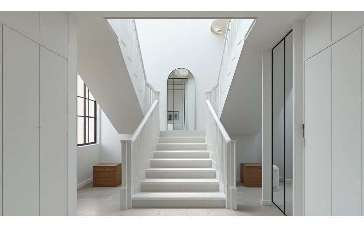 Making Narrow Stairs Feel Wider