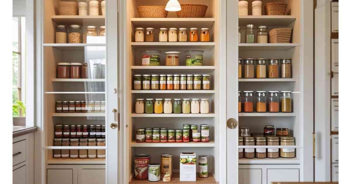 Pantry with Glass Doors