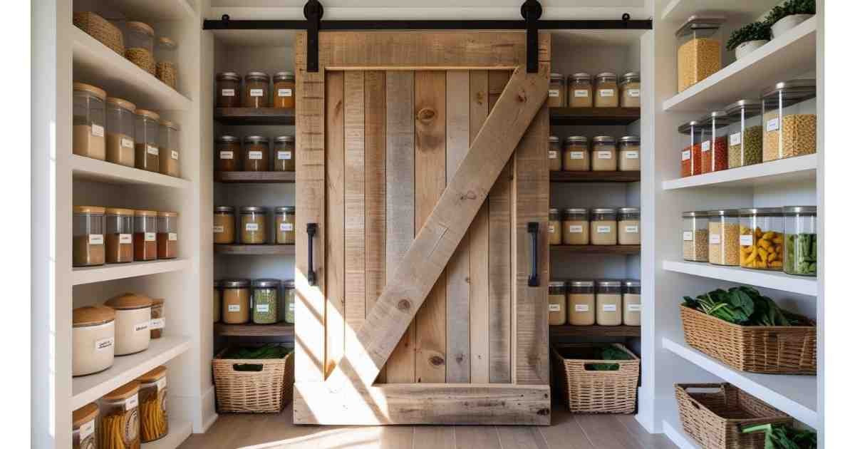 Pantry with a Sliding Barn Door