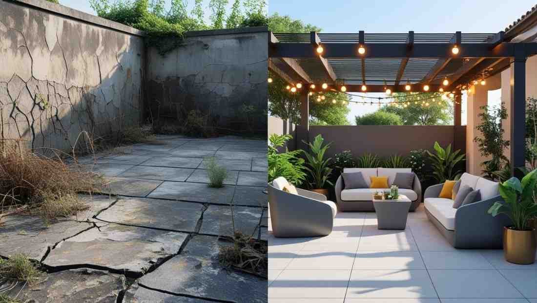 Story Time The “Before and After” Patio