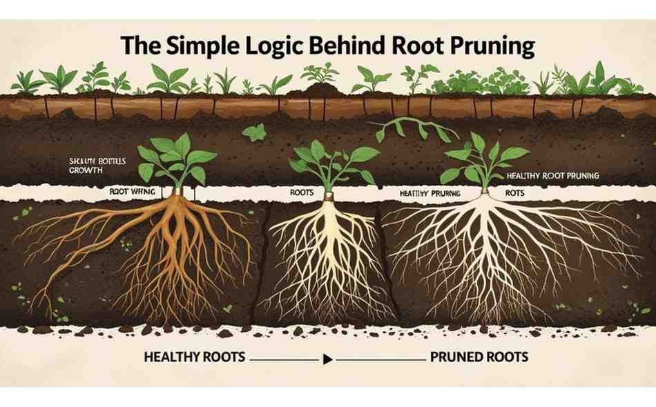 The Simple Logic Behind Root Pruning